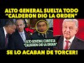 DE ÚLTIMA HORA!! ALTO GENERAL CONFIESA PLATICAS DE CALDERÓN! YA TE ATORARON AL CALDERAS...