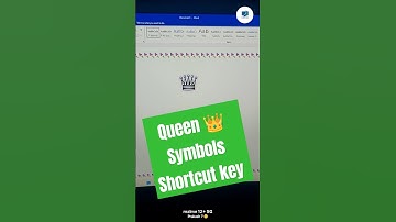 #queen #symbols #msword #shortcutkeys #shortvideo #shorts #ytshorts #computersolution07 #tranding