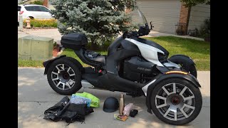 Storage options and what I take on a ride on my Can Am Ryker Rally (with a blooper!)