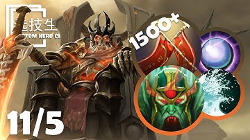 WRAITH KING Round 60 With 1500 DUEL DAMAGE And VAMPIRIC SPIRIT - Dota 2 Custom Hero Chaos