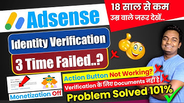 Adsense Identity Verification Failed | I have no valid documents | How to Monetize Youtube Channel