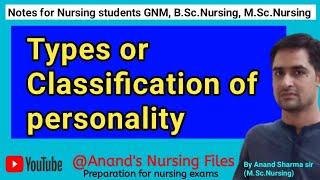 Types of personality//Classification of personality personality nursingnotes psychologynotes