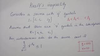 Lecture 13: Proof for Kraft's Inequality