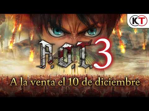 [ES] A.O.T. 3 - tráiler de gameplay | Lanzamiento el 10/12/2026