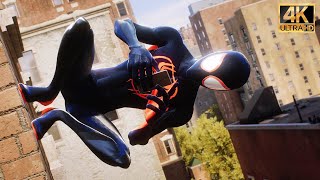 Miles Morales ATSV Suit Fighting Thieves (FULL Side Mission) - Marvel Spider-Man 2 (4K60FPS)