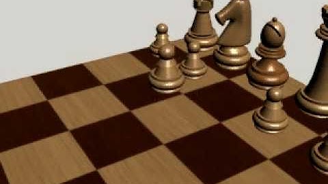 3ds max Chess game.