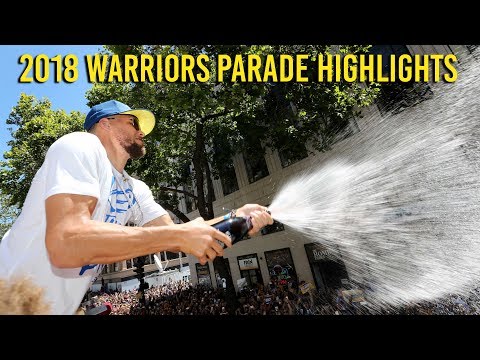 Golden State Warriors championship parade 2018 highlights