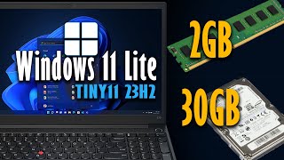 Windows 11 Lite for Unsupported PC | Tiny 11 23H2