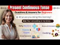 Simple Present Continuous Tens Q&A for Beginners|