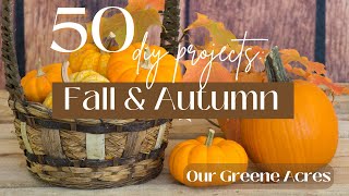 50 BEST FALL & AUTUMN HOME DECOR PROJECTS & DECORATING IDEAS! #homedecor #fall  #diy