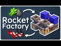 Fully Automatic Rocket Crafter | Minecraft Java &amp; Bedrock 1.21 Redstone Tutorial