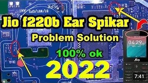 Jio F220B Ear Speaker Not Working|Jio 220BEar Speaker Problem Solution|Jio220 EarSpeaker Jumfer/2023