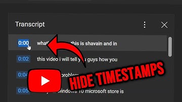 How to Remove Timestamps from YouTube Transcripts