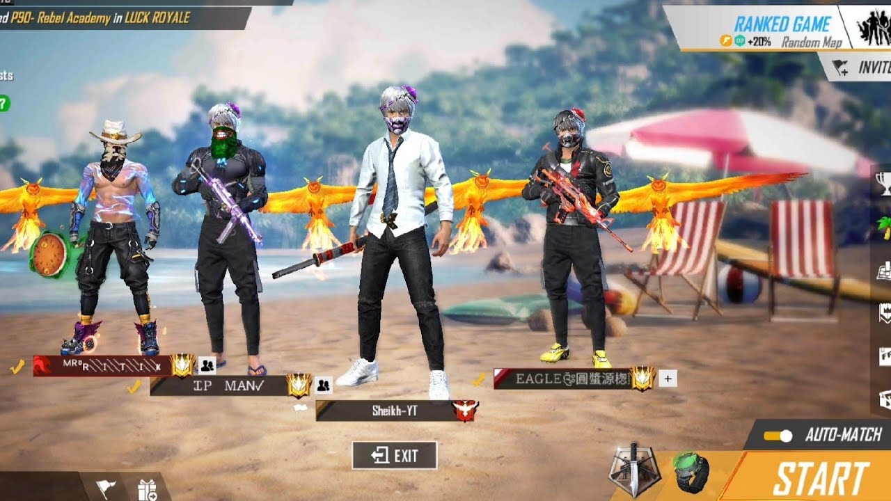 Playing with grandmaster player—Garena free fire - YouTube