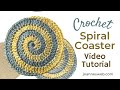 かぎ針編みのスパイラルコースター 丸いコースターのかぎ針編みの作り方