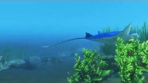 Underwater scene in Maya