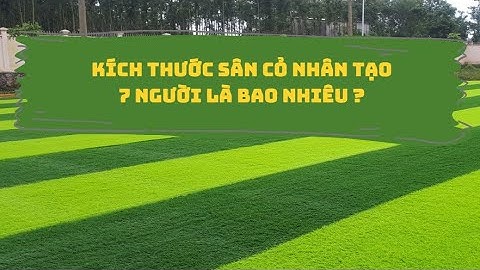 Kích thước sân cỏ nhân tạo 7 người là bao nhiêu