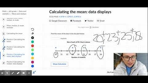 Calculating the mean: data displays (practice) | Khan Academy