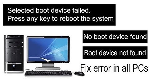 Selected boot device failed Press any key to reboot system || Fix PC Boot Error || Hindi/Urdu