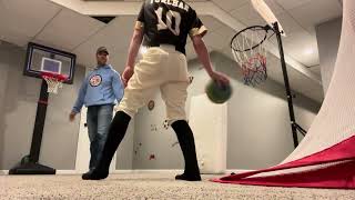 Pick-up game full court edition! Uncle Mike vs. Nicky + Sam