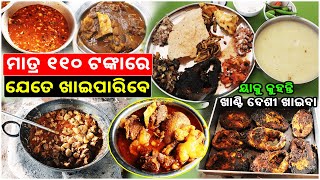 Unlimited Food Only ₹110 || No 1 Authentic Desi Hotel || Kataki Bhaina