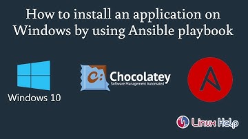 How to install an application on Windows by using Ansible playbook