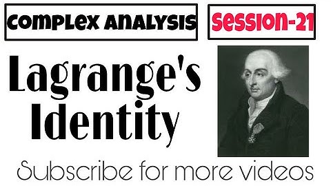 Session -21| Lagrange