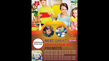 How to Make School Brochure Design In CorelDraw X7 | Creating School Banner Design