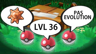 POKEMON MAIS LES METHODES EVOLUTIONS DECIDENT DE NOTRE EQUIPE