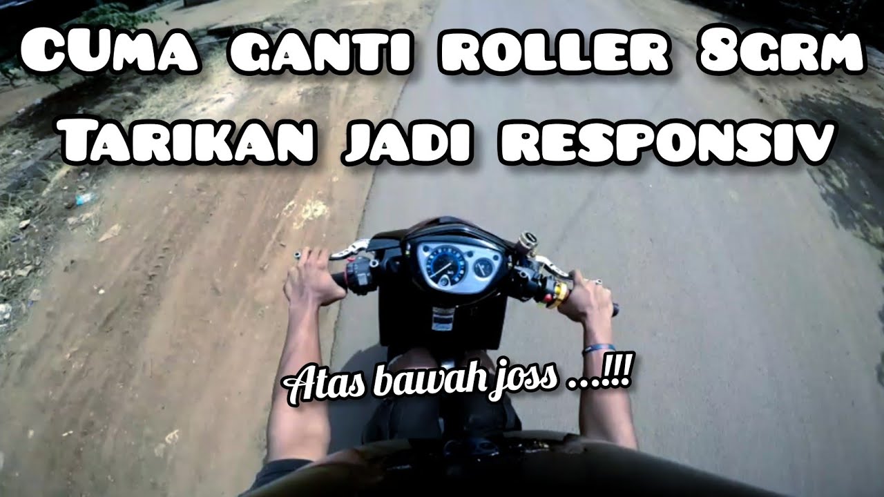 Cara bongkar cvt matic dirumah || ganti roller 8 gram di nouvo tarikan responsiv !