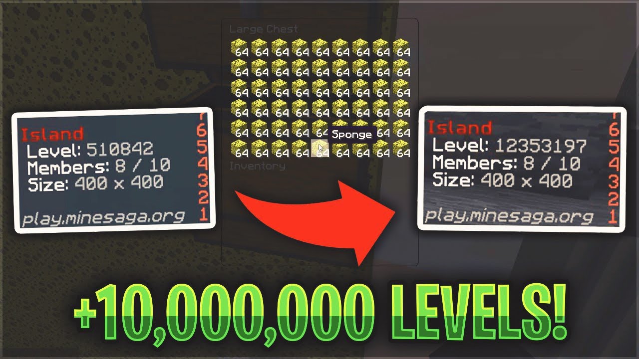 NEW OVERPOWERED METHOD GAINS US 10,000,000 ISLAND LEVELS... | Minecraft Skyblock - YouTube