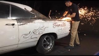 1969 Roadrunner Quarter Panel Removal and Metal Stripping!!