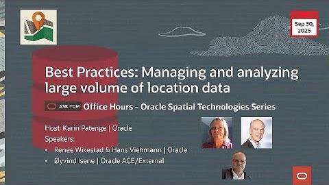 Best Practices: Managing and analyzing large volume of location data