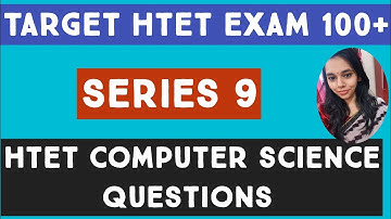 Htet computer science questions series 9// NS CLASSES