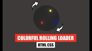 Full Colorful Rolling Loader CSS | How to make Rolling Preloader in CSS Guide
