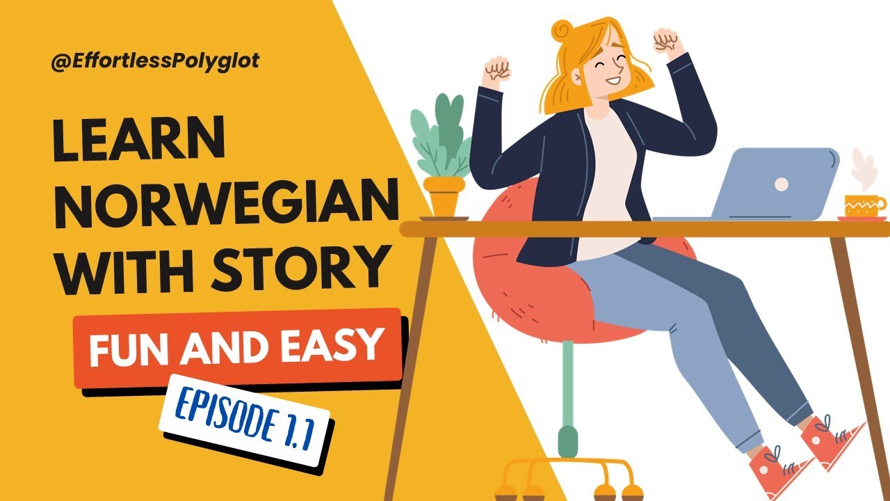 Anna in Norway - Episode 1: On the Plane from Rome to Trondheim | Learn Norwegian 