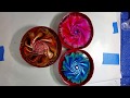 001   Resin Coasters with Alcohol Ink Petri Dish Style