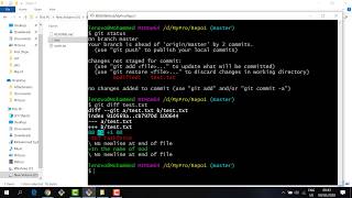11-Show Changes in Working directory and Staging Area.