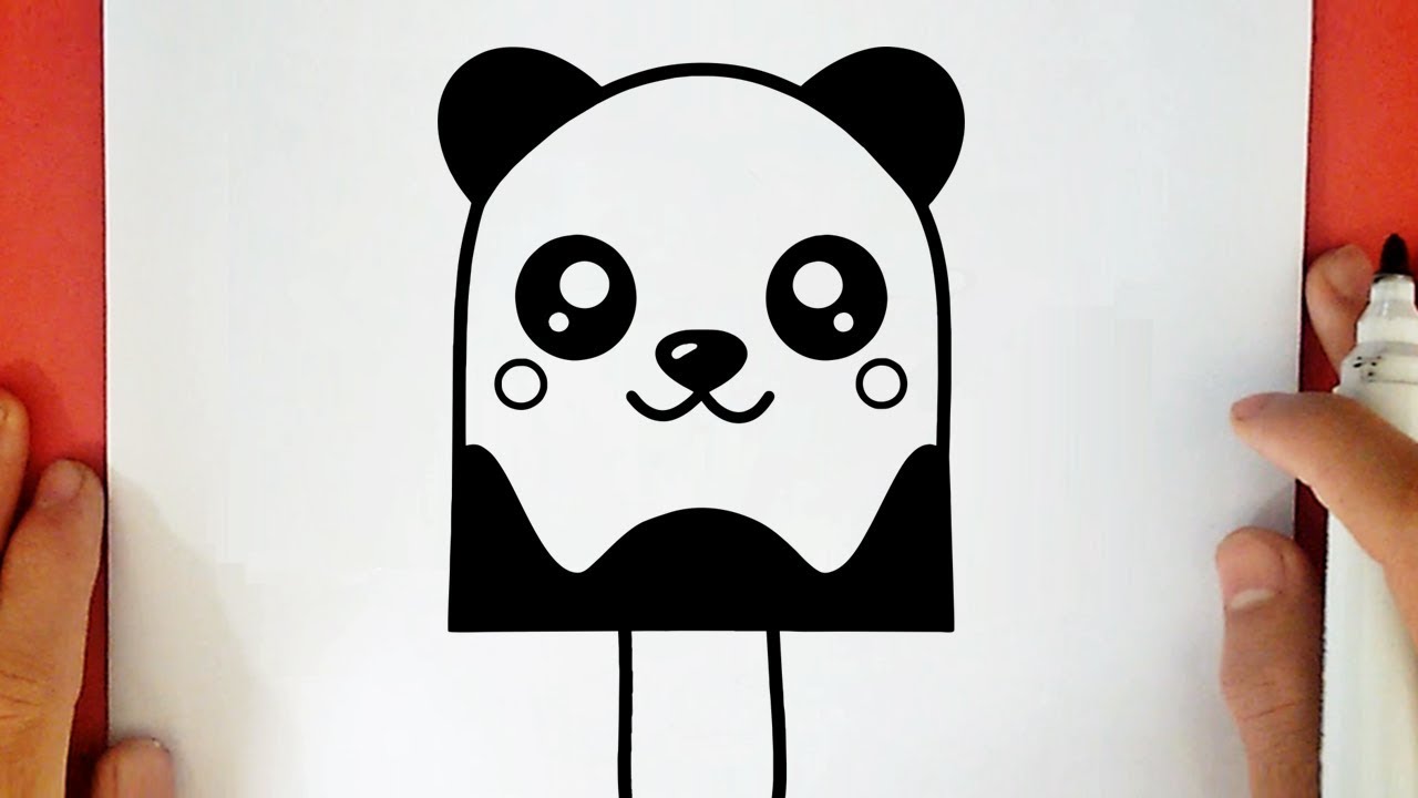 Dibuja y Colorea un Helado Kawaii Panda - Aprende a Dibujar