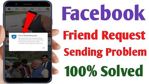 Facebook friend request sending problem solve | Can