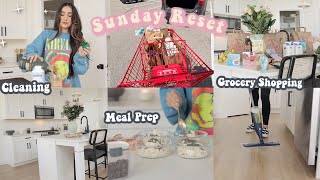 Sunday Reset Routine ✨ Cleaning, Healthy grocery shopping &amp; To do list