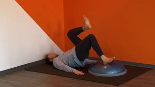 BOSU Feet Elevated Glute Bridge Marching