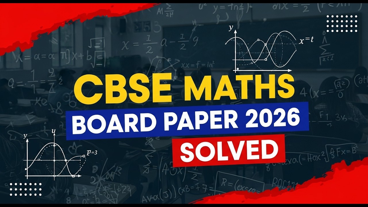 CBSE Board Paper 2026 🔥 Mathematics Set-3 Original Question Paper | Complete Analysis & Solutions