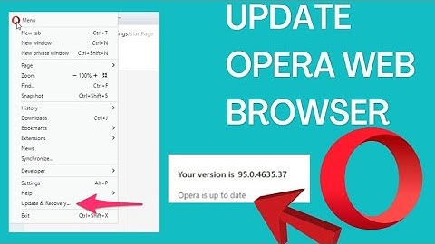 How To Update Opera Browser in Windows 10 in 2023