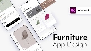 Furniture App Design in Adobe XD (Wireframe/Mockup + Prototype) screenshot 5