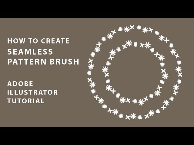 how to create seamless pattern brush in illustrator graphic