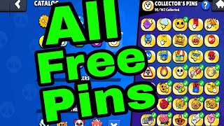 ALL FREE LIMITED PINS IN BRAWL-STARS