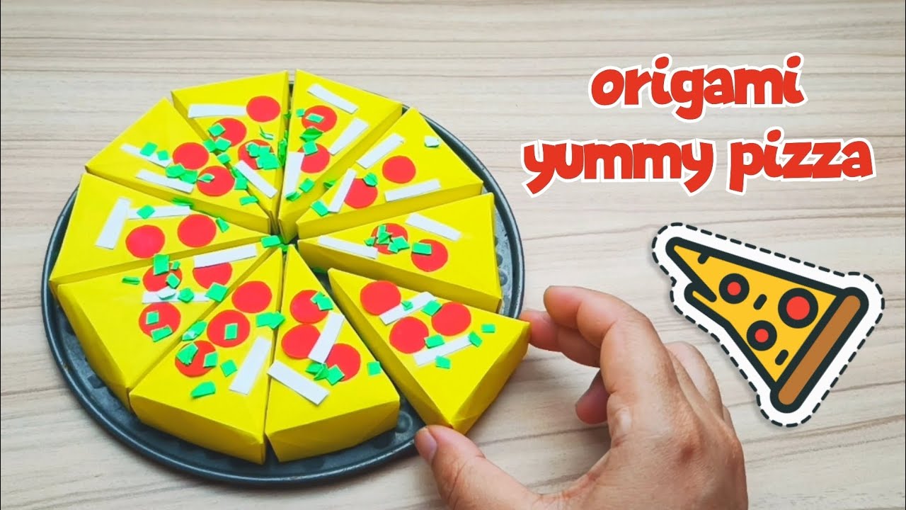 origami yummy pizza origami pizza YouTube