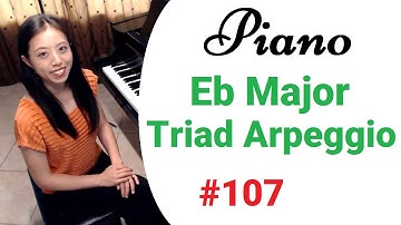Eb Major Triad Arpeggio (Piano Scales and Arpeggios #107)