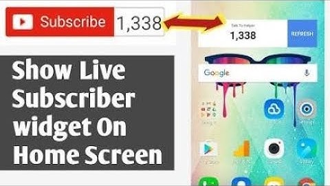 Get Youtube LIVE Subscriber Count Widget for ANDROID!